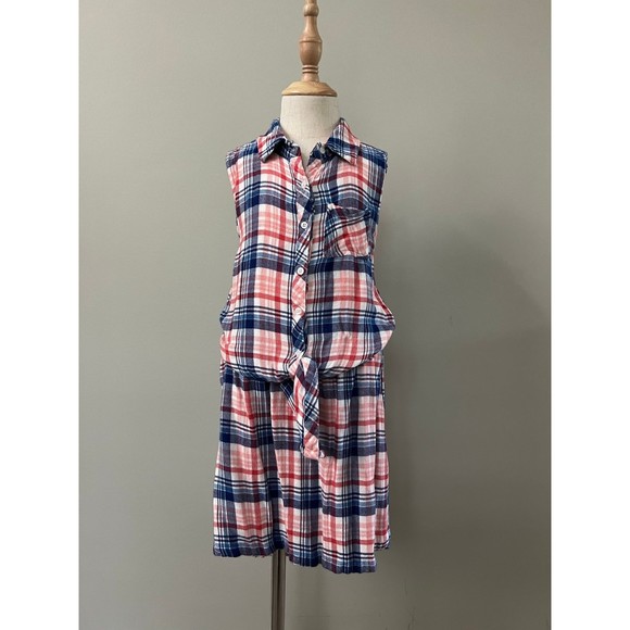 C&C California Other - Girls Flannel Plaid Summer / Fall Back to School Sleeveless Dress C&C California
